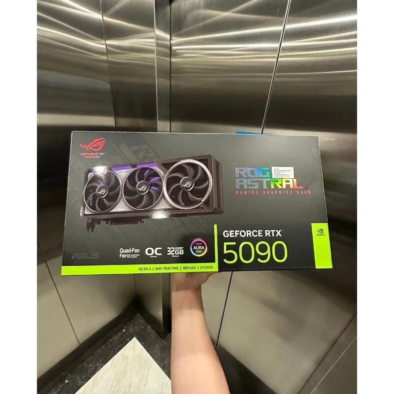 ASUS ROG Astral RTX 5090 32GB GDDR7 OC Edition Graphics Card Front View