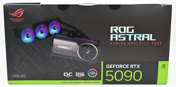 ASUS ROG Astral LC GeForce RTX 5090 32GB GDDR7 OC Edition Graphics Card Box