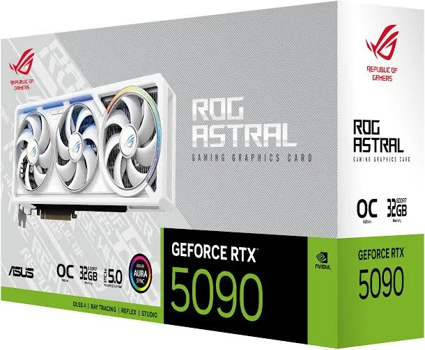 ASUS ROG Astral GeForce RTX 5090 OC Edition Gaming Graphics Card 32GB GDDR7 – Ultimate 4K & 8K Gaming GPU | Brand New Factory Sealed - Image 5