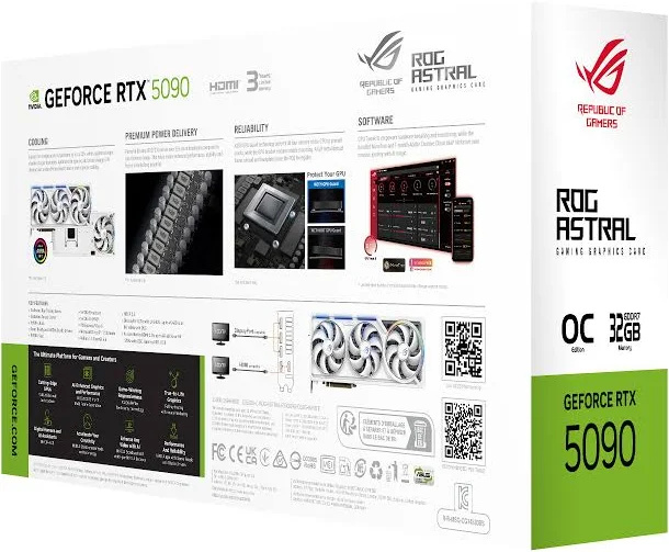 ASUS ROG Astral GeForce RTX 5090 OC Edition Gaming Graphics Card 32GB GDDR7 – Ultimate 4K & 8K Gaming GPU | Brand New Factory Sealed - Image 6