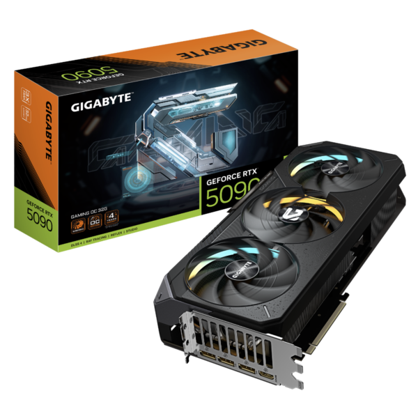 GIGABYTE RTX 5090 32GB GDDR7 Graphics Card Front View