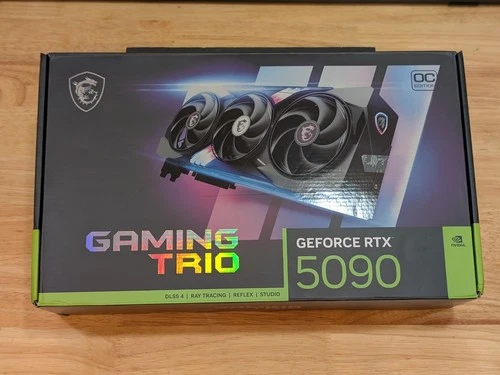 MSI RTX 5090 Gaming Trio OC 32GB GDDR7 Graphics Card Front View